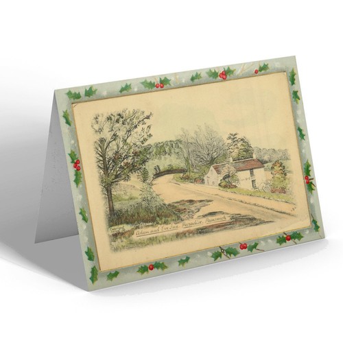Xmas notelet vintage - -,