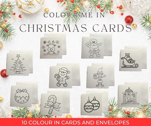 Colour christmas cards - in,