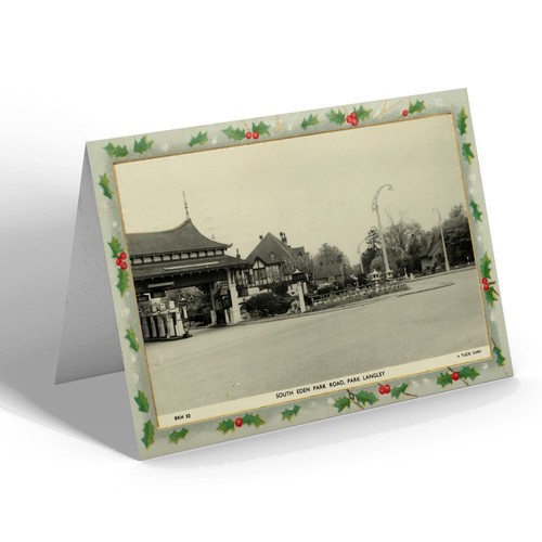 Xmas notelet vintage - xmas,