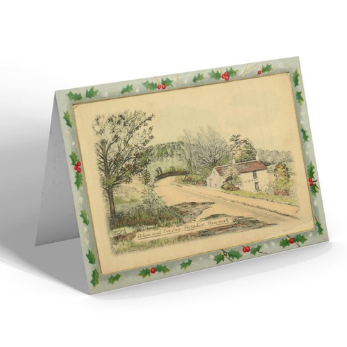 Christmas card vintage - card,
