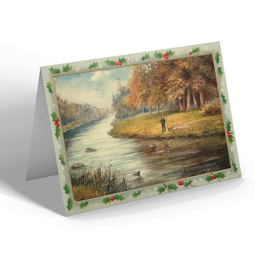 Xmas notelet vintage - xmas,
