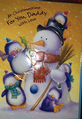 Daddy christmas card large - christmas,