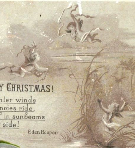 1880s victorian christmas card - 1880s,