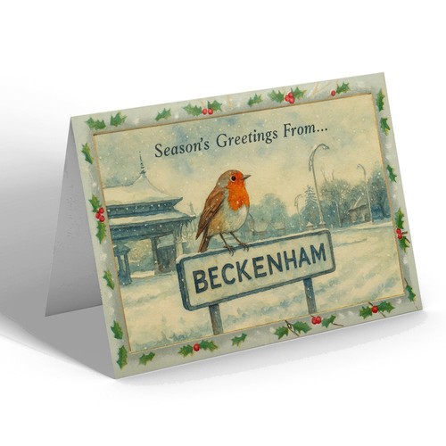 Xmas notelet park langley - -,