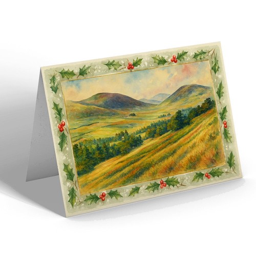 Xmas notelet gates of eden - xmas,