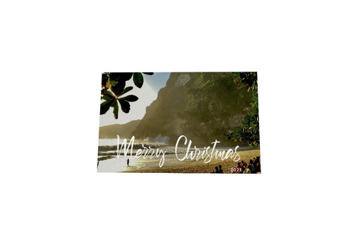 Island paradise greeting - island,